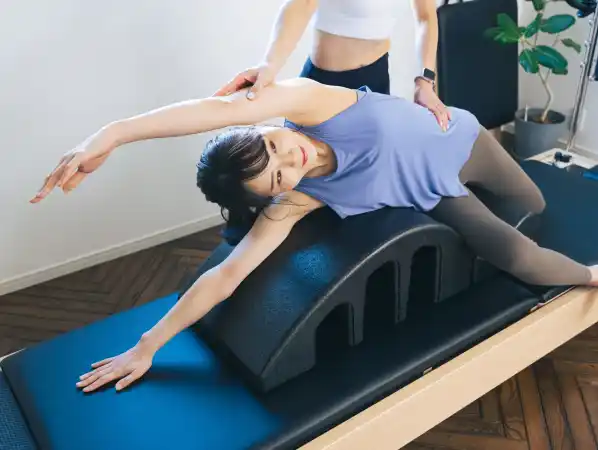 体験トレーニング中の写真